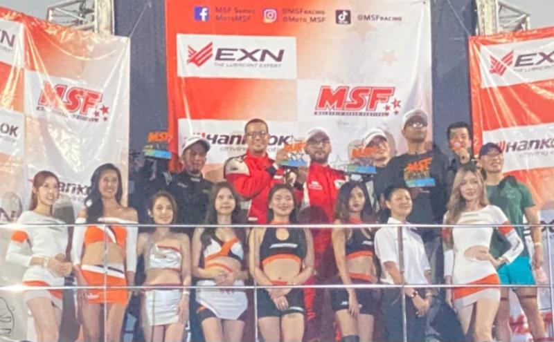 Duet Pembalap Hendra W dan M Ichsan Sabet Trofi Juara 1 Sprint Race MSF 2023 di Sirkuit Sepang Malaysia