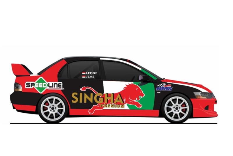 Desain livery mobil yang akan digunakan Leon untuk Kejurnas Rally 2024 dan seri APRC di Sumatra Utara 