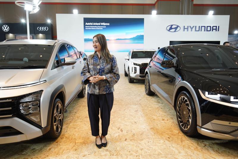 Astrid Ariani Wijana, Head of Marketing Department PT Hyundai Motors Indonesia di GIIAS 2023.