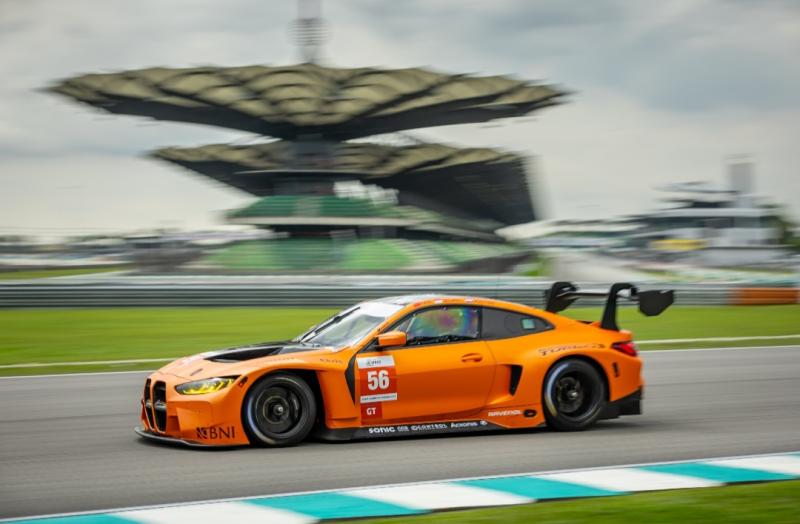   Sean Gelael tergabung dalam tim Project 1 dari Jerman menggunakan BMW M4 GT3 nomor 56 pada Asian Le Mans Series di Sepang International Circuit Malaysia, 2-3 Desember 2023