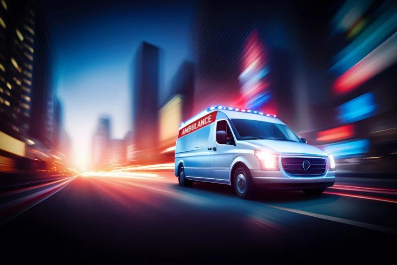 Ilustrasi ambulans (pexels).