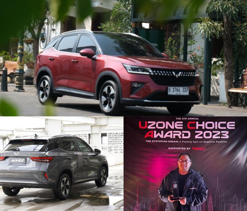  Wuling Alvez, Compact SUV Raih Penghargaan Most Worthy Car di Ajang Uzone Choice Award 20232023