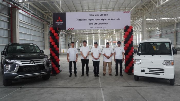 pelepasan ekspor mobil Mitsubishi yang diproduksi di Indonesia