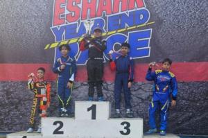 Eshark Year End Race 2023 : Syabil Umar Basalamah Pegokart Termuda Usia 7 Tahun, Naik Podium di Kelas Mini Rok  