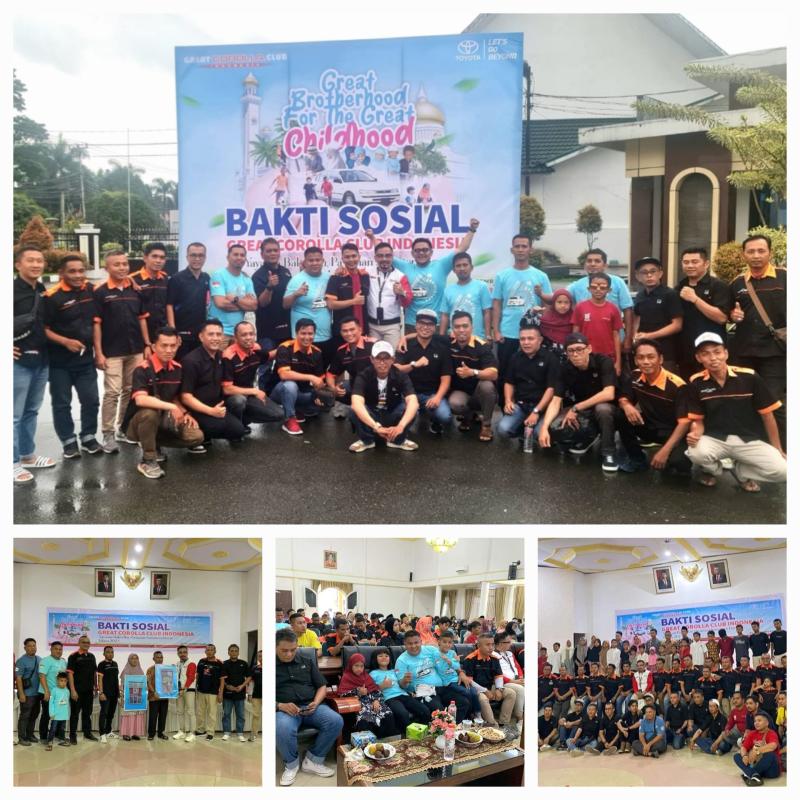 Great Corolla Club Indonesia menutup tahun 2023 dengan melakukan bakti sosial di kabupaten Pasaman, Sumatra Barat