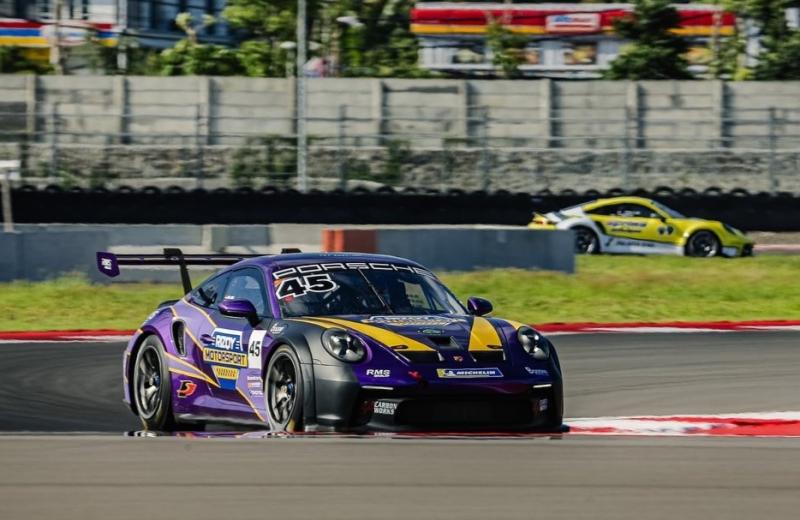Porsche Sprint Challenge Indonesia Rd2 : Cuma Andalkan OnBoard, Rio SB Tekad Pertajam Waktu di Sirkuit Mandalika