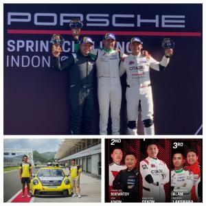 Porsche Sprint Challenge Indonesia Rd 2 : Fadil Alam Juara Sprint Race, Aldio Oekon Menangi Endurance di Sirkuit Mandalika