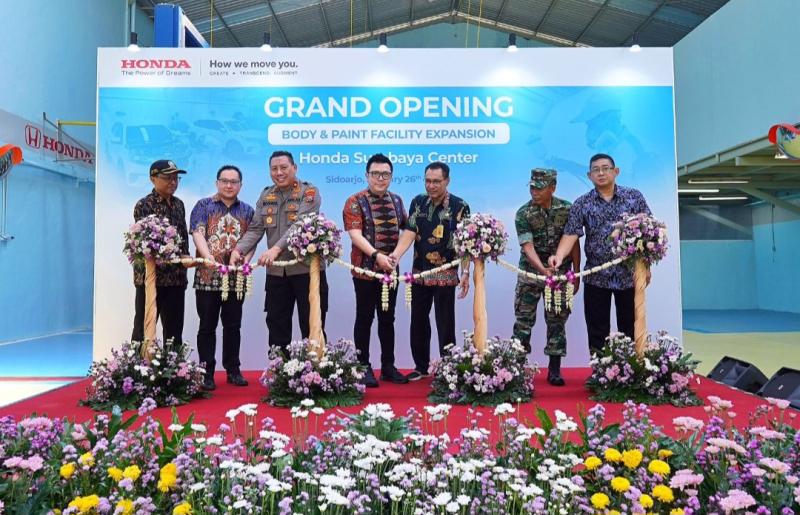 Layanan bodi dan cat Honda Surabaya Center diresmikan hari ini, terbesar dan terlengkap di Jawa Timur 