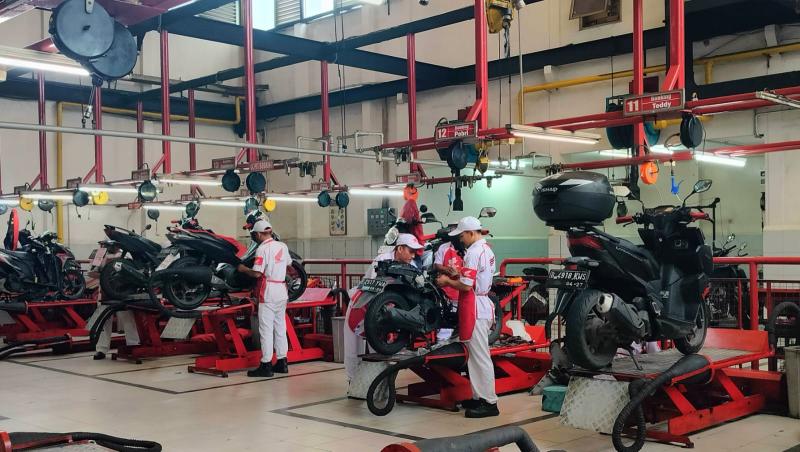 WMS persiapkan 58 bengkel AHASS di Jakarta-Tangerang untuk servis motor listrik Honda.