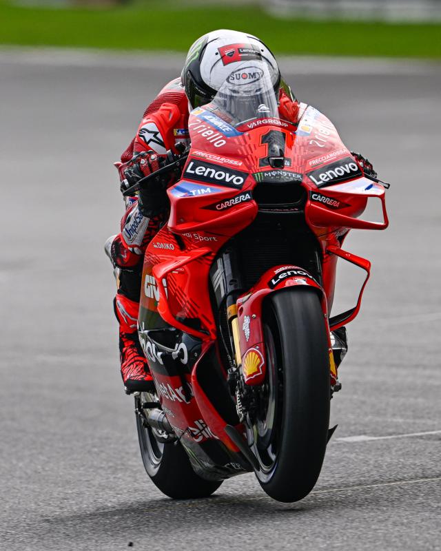 Francesco Bagnaia (Ducati) Lampaui rekor sendiri di lintasan Sirkuit Sepang, Malaysia. (Foto: motogp)