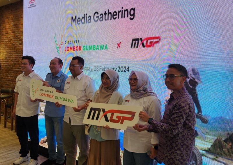 Preskon dan Media Gathering MXGP 2024 di Jakarta Selatan, 2 kejuaraan dunia bakal kembali digelar di NTB.  (foto: krm)