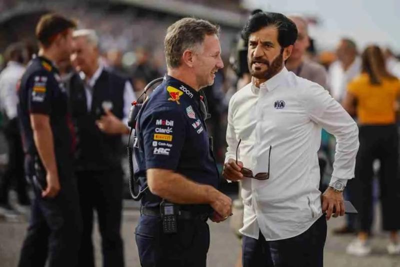 Christian Horner dan President FIA Mohamed Ben Sulayem, babak baru skandal pelecehan di Red Bull Racing. (Foto: totalmotorsport)