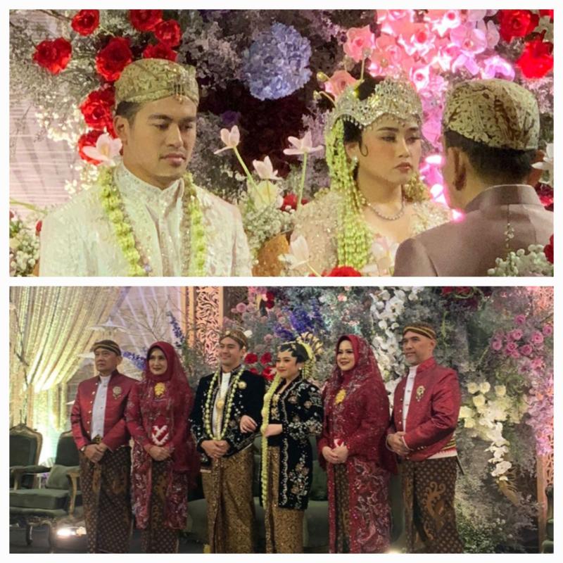  Ashila Putri Sandi putri dari Didi Hardianto dipersunting Rd. Adli Anaan Ferasa Prawira Kusuma, yang resepsi pernikahannya dilangsungkan di Fairmont Hotel Jakarta, Sabtu (2/3/2024) malam