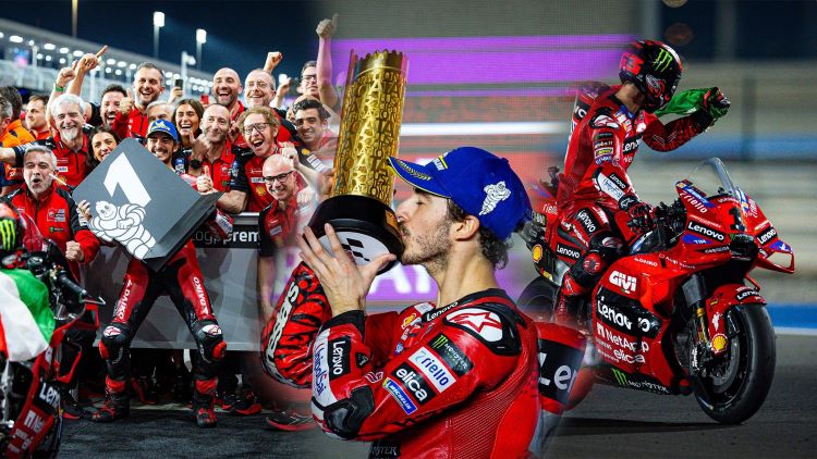 MotoGP Qatar 2024 : Duo Ducati Lenovo, Francesco Bagnaia dan Enea Bastianini Raih Kemenangan Bersama 