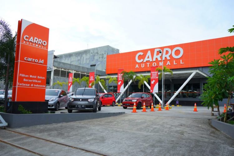 Tampilan Carro Automall yang menjadi basis penjualan mobil bekas berkualitas