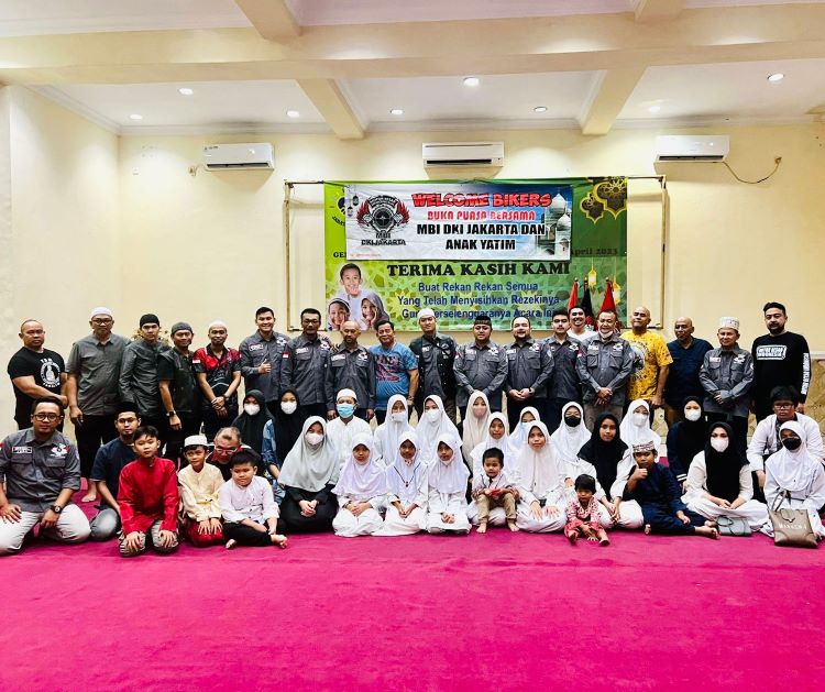 Komunitas Motor Besar Indonesia DKI Jakarta Tebar Kebaikan dan Berbagi Selama Ramadhan