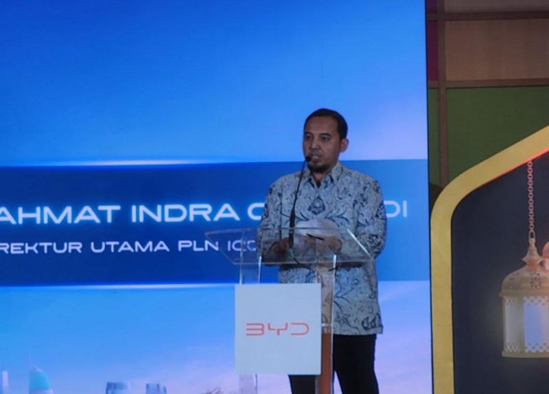 Direktur Utama Icon Plus, Ari Rahmat Indra Cahyadi dalam acara BYD Media Gathering di Jakarta Selatan. (foto: krm).