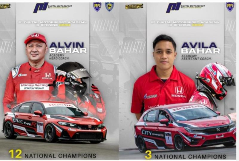 Alvin dan Avila Bahar Coach di P1 Digital Motorsport, Kombinasi Saling Lengkapi Buat Calon Pembalap Yang Beragam