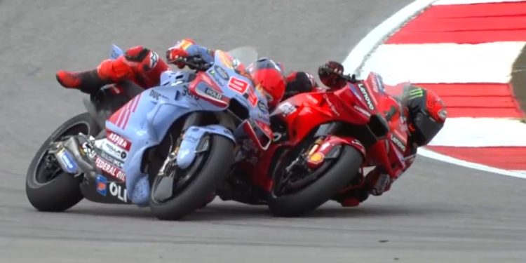 Duel keras Marc Marquez dan Francesco Bagnaia, dampak rivalitas sengit sesama joki Ducati. (Foto: motogp)