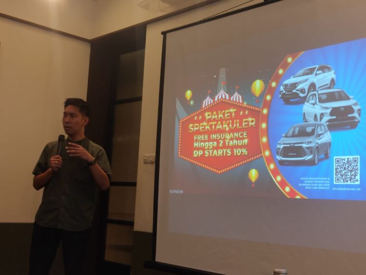 Marketing Dept. Head TAF, Richard Wang saat berbagi informasi dengan para wartawan di Jakarta