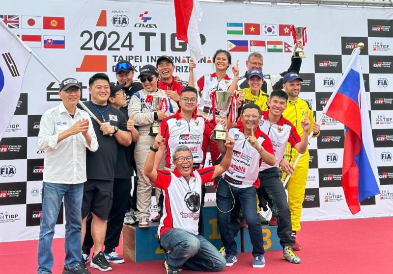 Kontingen Slalom Indonesia berjaya dengan memborong 15 trofi kemenangan pada seri AAGC dan TIGP 2024 di Taiwan
