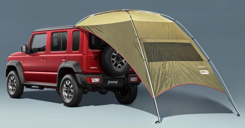 Attachable Tent Suzuki Jimny 5-door, menjadikan petualangan berkemah kian seru.